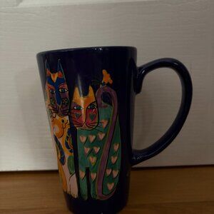 Cat Mug by Laurel Burch-6" High-3.5" Wide.